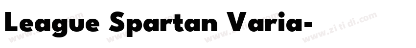 League Spartan Varia字体转换 League Spartan Varia字体转换